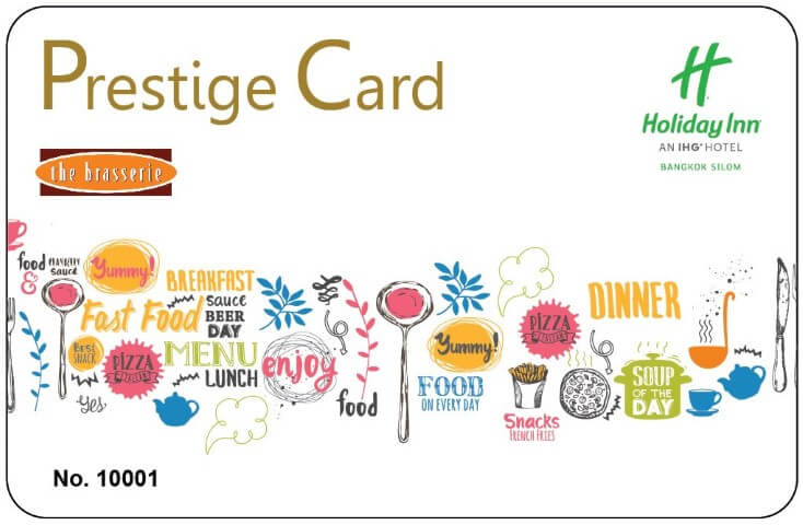 Prestige Card at The Brasserie - Holiday Inn Bangkok Silom